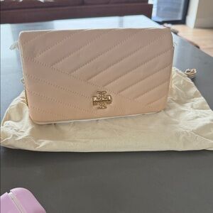 Tory Burch Blush Quilted Crossbody Bag